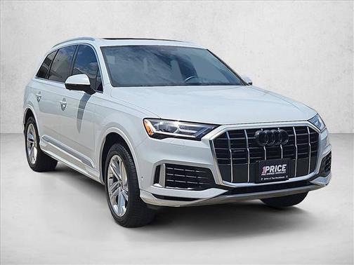 Glacier White Metallic 2020 Audi Q7 55 Premium Plus
