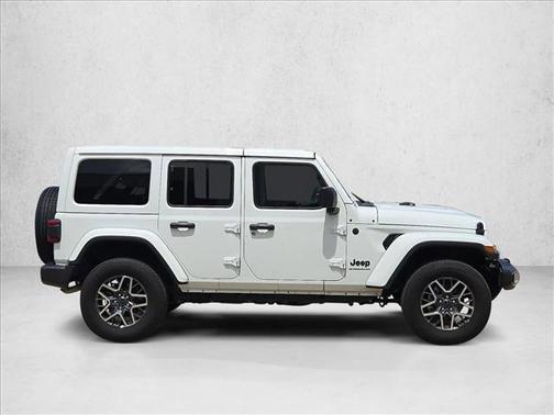 Bright White Clearcoat 2025 Jeep Wrangler 4-Door Sahara 4x4