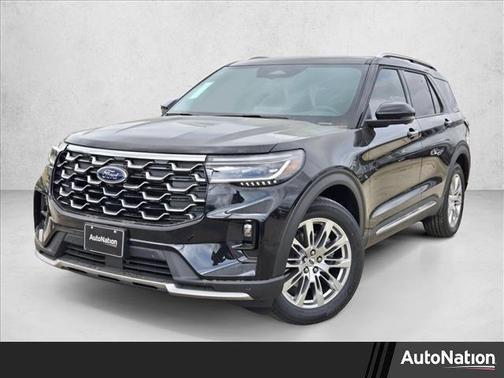 Agate Black Metallic 2026 Ford Explorer Platinum