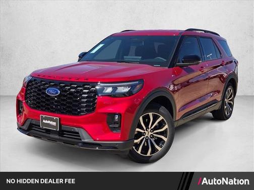 Rapid Red Metallic Tinted Clearcoat 2026 Ford Explorer ST-Line