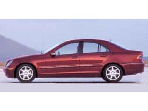 Black 2002 Mercedes-Benz C-Class 4dr Sdn 2.6L