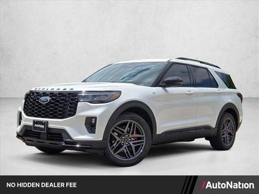 Star White Metallic Tri-Coat 2026 Ford Explorer ST-Line