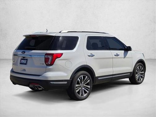 White Platinum Metallic Tri-Coat 2019 Ford Explorer Platinum