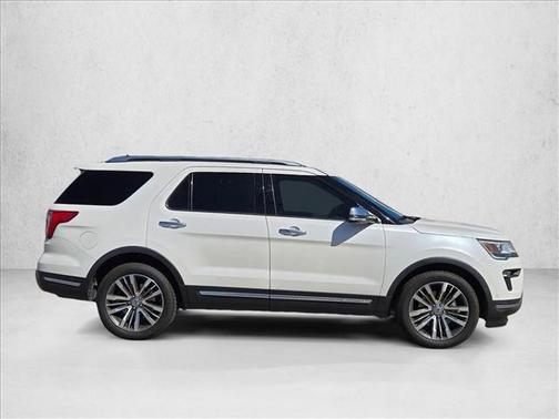 White Platinum Metallic Tri-Coat 2019 Ford Explorer Platinum