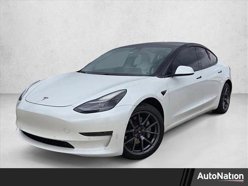 Pearl White Multi-Coat 2021 Tesla Model 3 Standard Range Plus