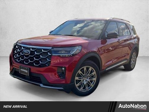 Rapid Red Metallic Tinted Clearcoat 2026 Ford Explorer Platinum