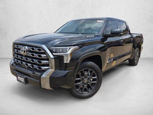 Midnight Black Metal 2025 Toyota Tundra Hybrid Platinum