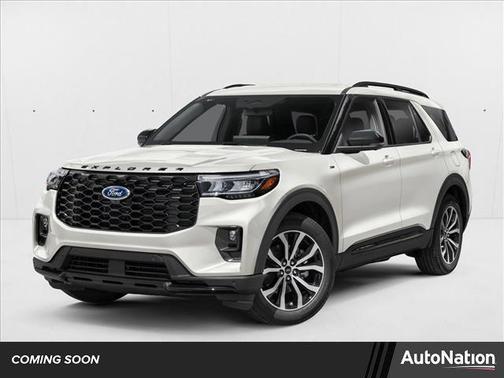 Star White Metallic Tri-Coat 2026 Ford Explorer ST-Line