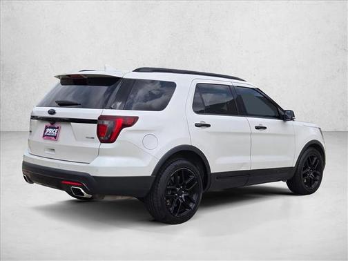 White Platinum Metallic Tri-Coat 2017 Ford Explorer sport