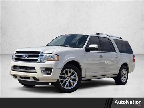White Platinum Metallic Tri-Coat 2017 Ford Expedition EL Limited