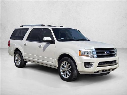 White Platinum Metallic Tri-Coat 2017 Ford Expedition EL Limited
