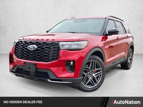 Rapid Red Metallic Tinted Clearcoat 2026 Ford Explorer ST-Line