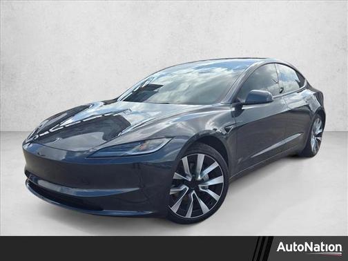 Stealth Grey 2025 Tesla Model 3 Long Range