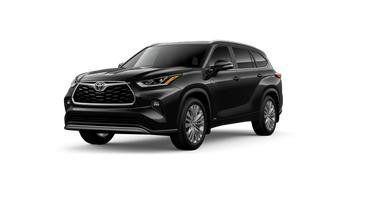 Midnight Black Metallic 2026 Toyota Highlander Hybrid Platinum