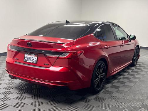 Supersonic Red/Midnight Black Metallic 2025 Toyota Camry XSE