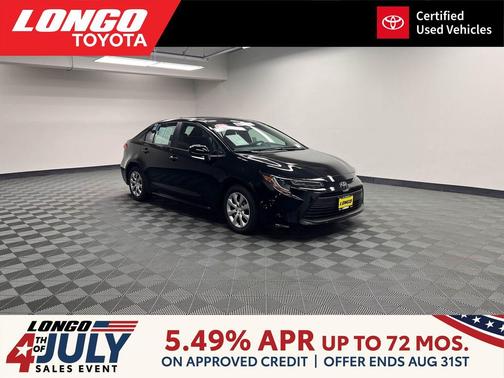 Midnight Black Metallic 2026 Toyota Corolla LE