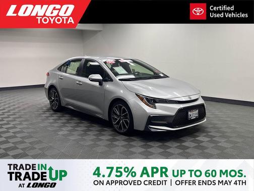 Classic Silver Metallic 2020 Toyota Corolla SE