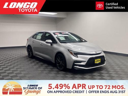Classic Silver Metallic 2025 Toyota Corolla SE
