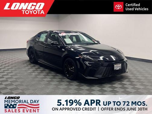 Midnight Black Metallic 2025 Toyota Camry SE