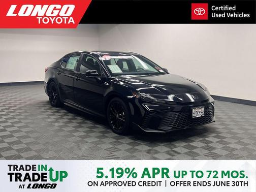 Midnight Black Metallic 2025 Toyota Camry SE