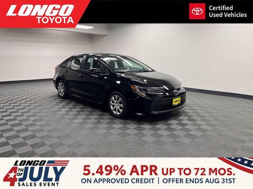 Midnight Black Metallic 2026 Toyota Corolla LE
