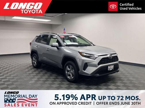 Silver Sky Metallic 2025 Toyota RAV4 Hybrid XLE