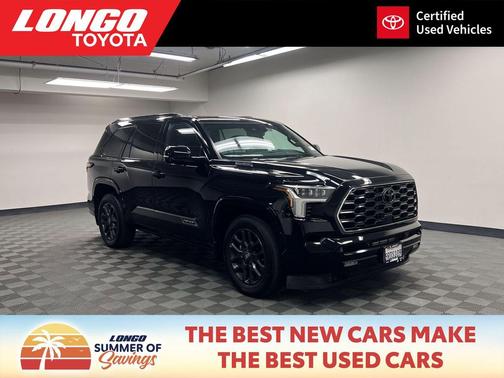 Midnight Black Metallic 2025 Toyota Sequoia Platinum