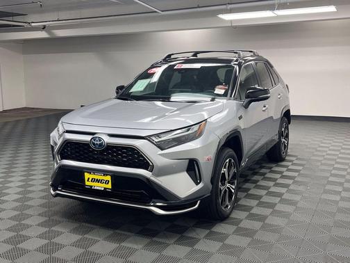 Silver Sky Metallic/Midnight Black Metallic 2024 Toyota RAV4 Prime XSE