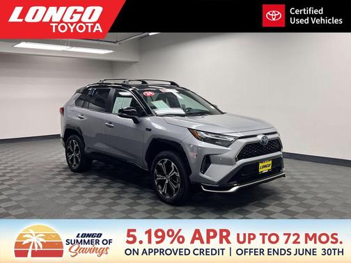 Silver Sky Metallic/Midnight Black Metallic 2024 Toyota RAV4 Prime XSE