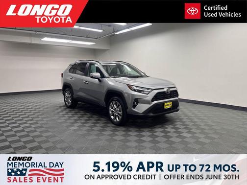 Silver Sky Metallic 2025 Toyota RAV4 XLE Premium