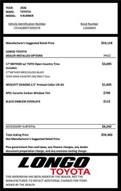 2026 Toyota 4Runner TRD Sport