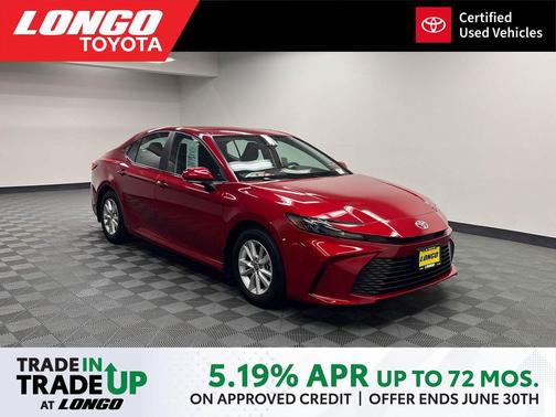 Supersonic Red 2025 Toyota Camry LE