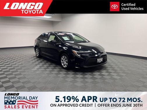 Midnight Black Metallic 2023 Toyota Corolla Hybrid LE