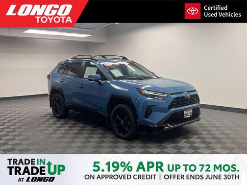 Cavalry Blue 2024 Toyota RAV4 Hybrid SE