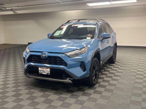 Cavalry Blue 2024 Toyota RAV4 Hybrid SE