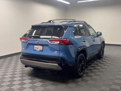 Cavalry Blue 2024 Toyota RAV4 Hybrid SE