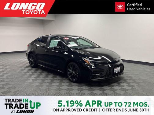 Midnight Black Metallic 2026 Toyota Corolla SE
