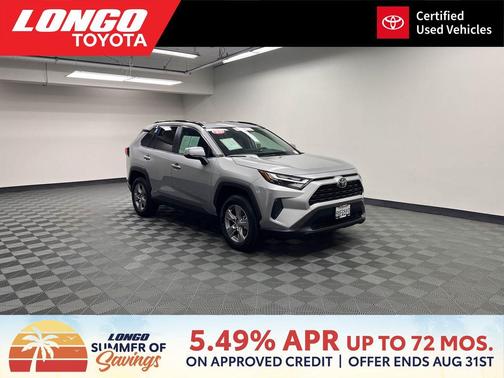 Silver Sky Metallic 2025 Toyota RAV4 Hybrid XLE