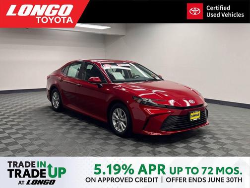 Supersonic Red 2025 Toyota Camry LE
