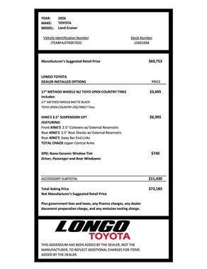 2026 Toyota Land Cruiser 1958