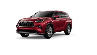 Ruby Flare Pearl 2026 Toyota Highlander Hybrid Platinum