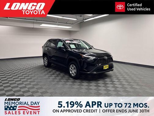 Midnight Black Metallic 2025 Toyota RAV4 LE
