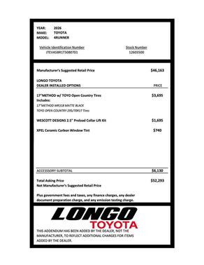 2026 Toyota 4Runner SR5