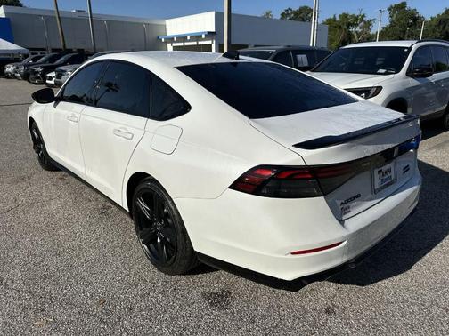 Platinum White Pearl 2026 Honda Accord Hybrid Sport-L