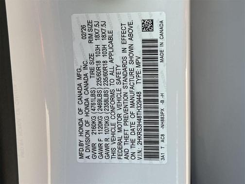 2026 Honda CR-V EX