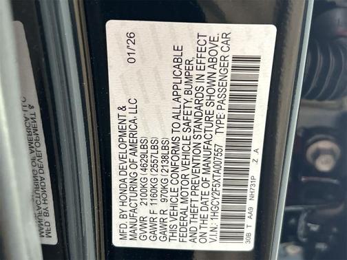 2026 Honda Accord Sport