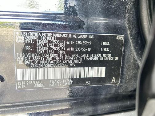 Midnight Black Metallic 2022 Toyota RAV4 XLE Premium