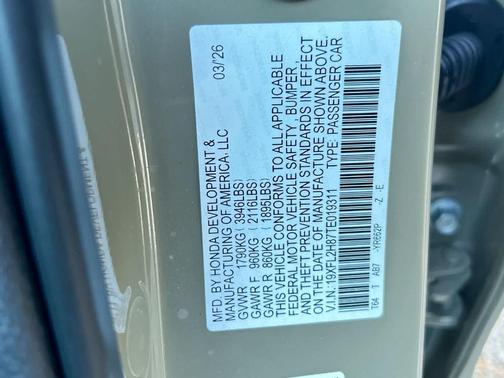 Sand Dune 2026 Honda Civic Sport