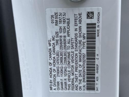 2026 Honda CR-V EX-L