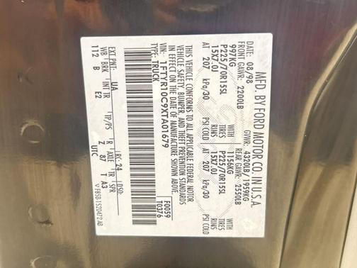 Black 1999 Ford Ranger